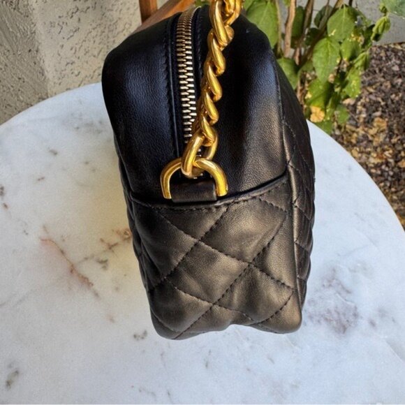 SOLD Versace Baroque Icon Quilted Leather Camera Crossbody Bag - Picture 10 of 15